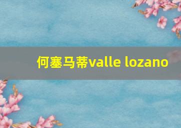 何塞马蒂valle lozano